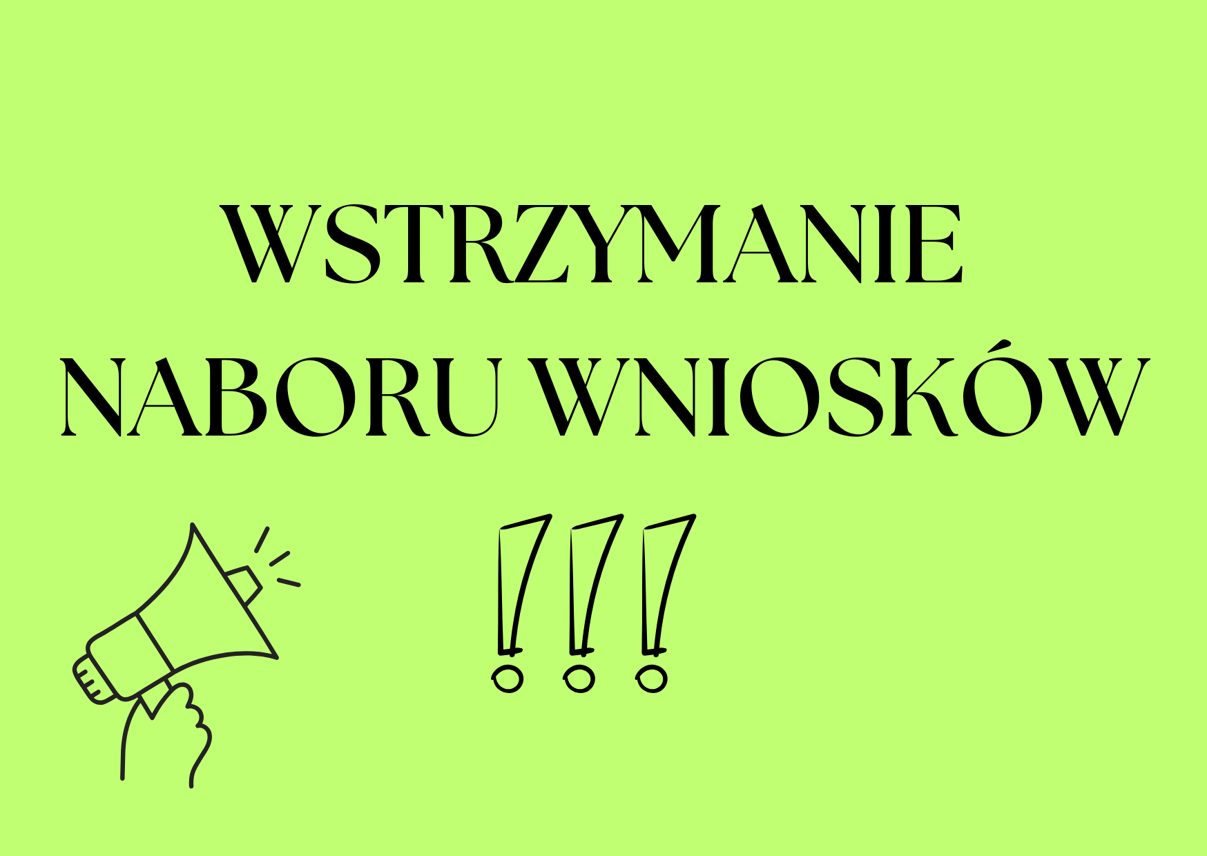 Zdjęcie artykułu WSTRZYMANIE NABORU WNIOSKÓW O REFUNDACJĘ KOSZTÓW WYPOSAŻENIA LUB DOPOSAŻENIA STANOWISKA PRACY