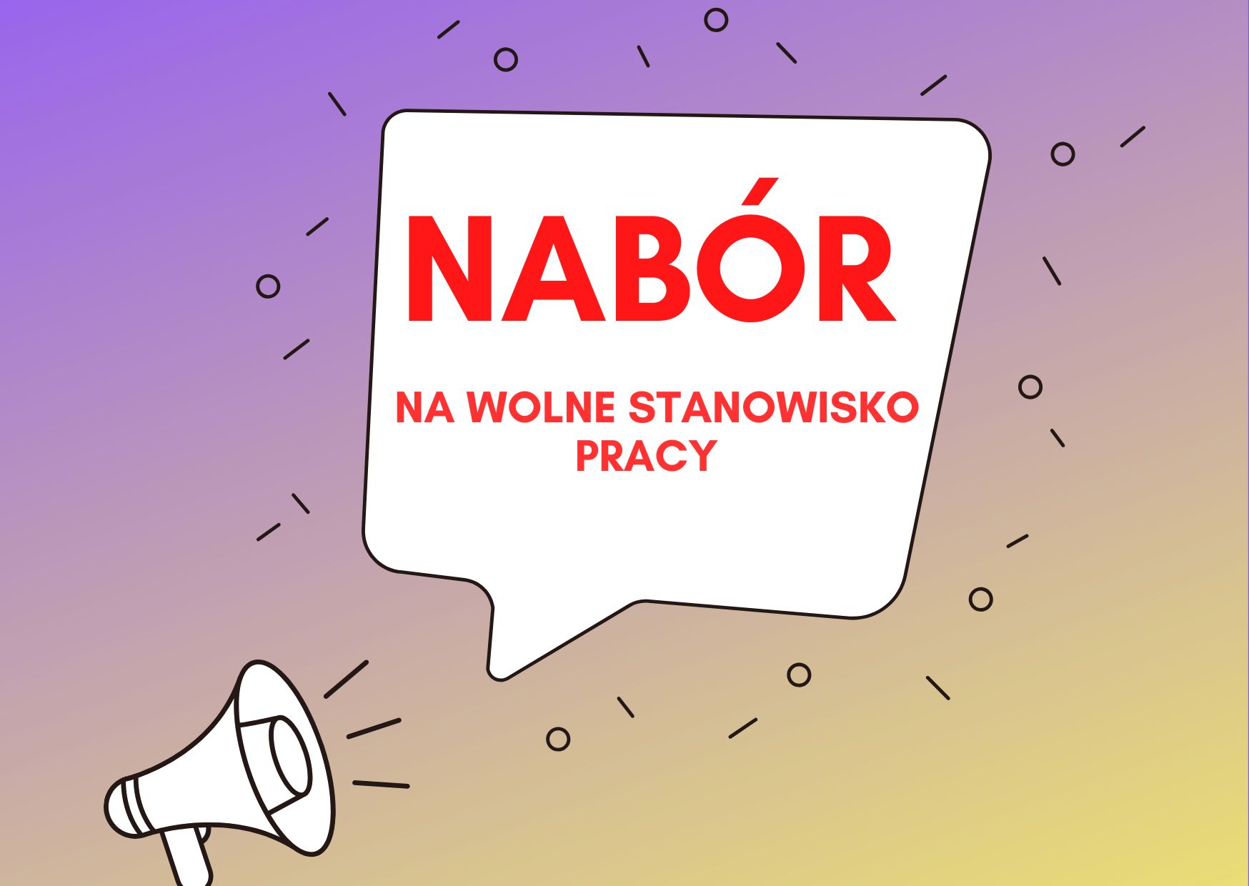 Zdjęcie artykułu Nabór na wolne stanowisko