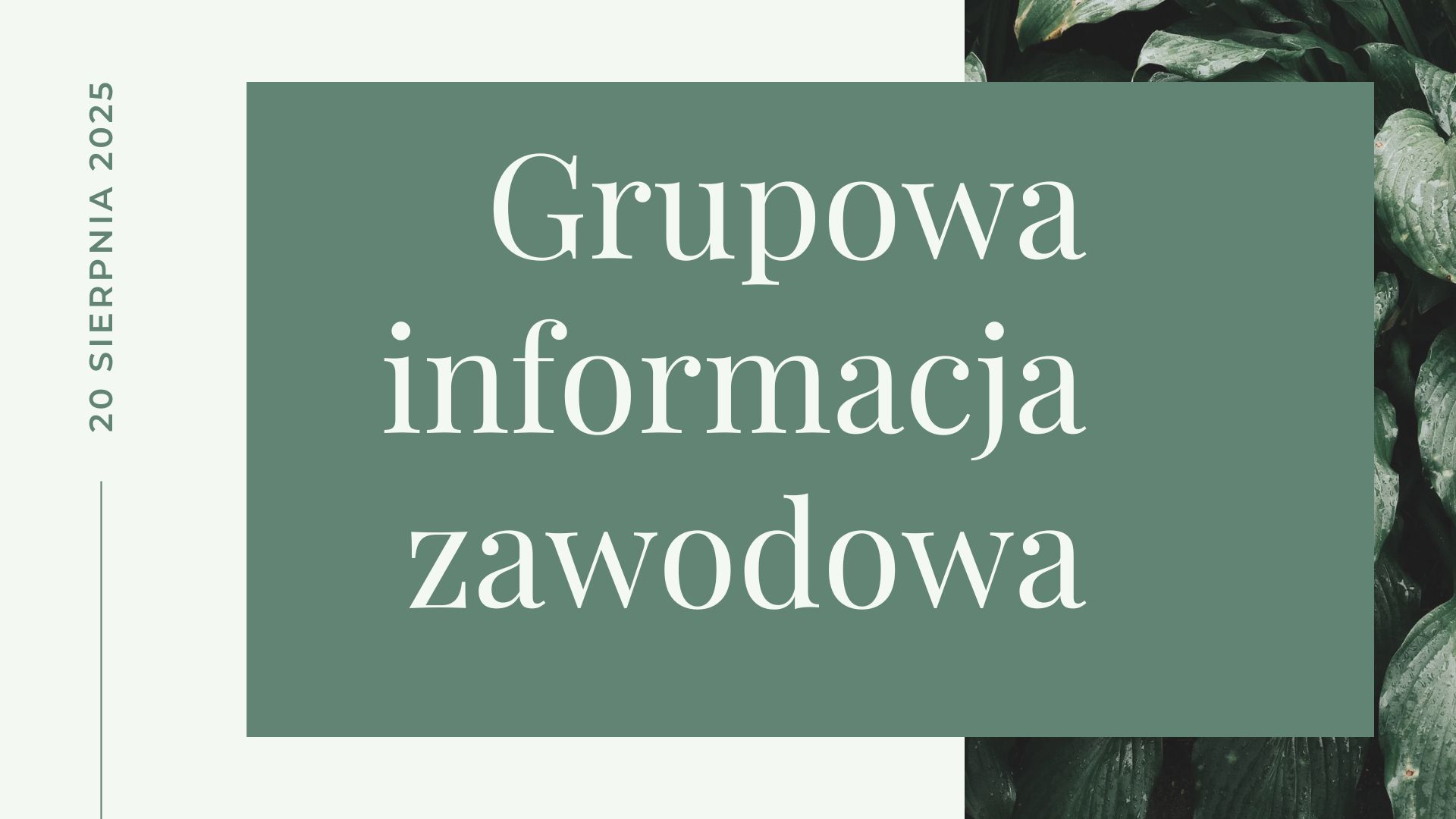 Zdjęcie artykułu Grupowa informacja zawodowa